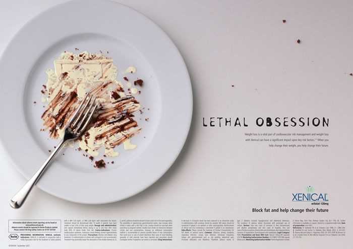 Xenical減肥藥平面廣告(2)---創(chuàng)意策劃--平面饕餮--中國廣告人網站